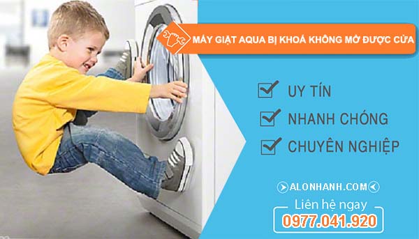 nguyên nhân máy giặt aqua bị khoá không mở được cửa