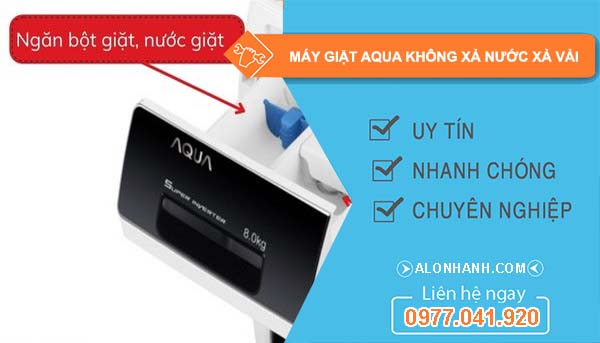 nguyên nhân máy giặt aqua không xả nước xả vải