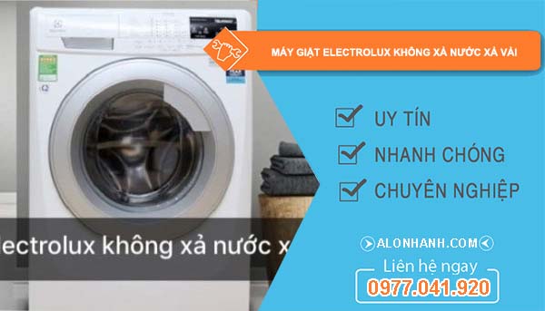 nguyên nhân máy giặt electrolux không xả nước xả vải