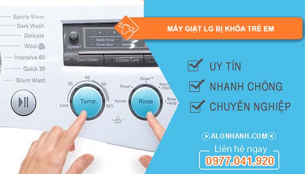 nguyên nhân máy giặt lg bị khóa trẻ em