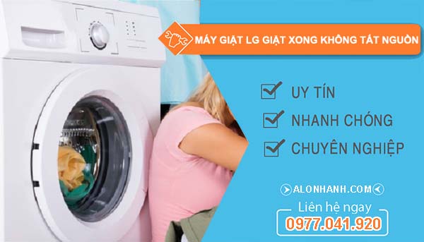 nguyên nhân máy giặt lg giặt xong không tắt nguồn
