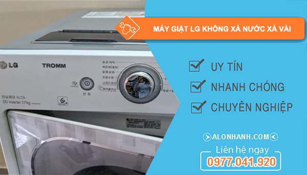 nguyên nhân máy giặt lg không xả nước xả vải
