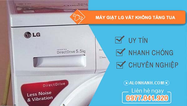 nguyên nhân máy giặt lg vắt không tăng tua