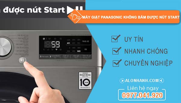 nguyên nhân máy giặt panasonic không bấm được nút start