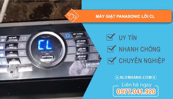nguyên nhân máy giặt panasonic lỗi cl