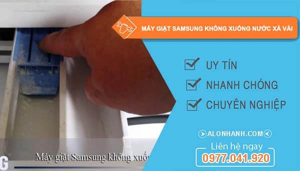 nguyên nhân máy giặt samsung không xuống nước xả vải