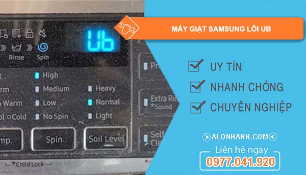 nguyên nhân máy giặt samsung lỗi ub