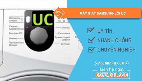 nguyên nhân máy giặt samsung lỗi uc