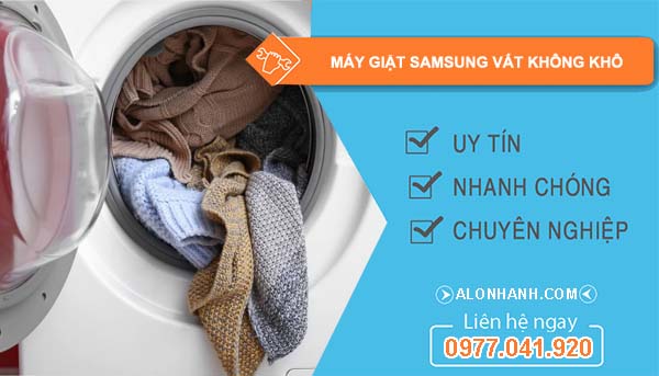 nguyên nhân máy giặt samsung vắt không khô 