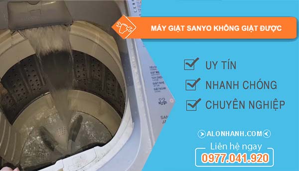 nguyên nhân máy giặt sanyo không giặt được