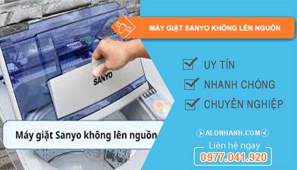 nguyên nhân máy giặt sanyo không lên nguồn