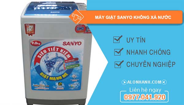 nguyên nhân máy giặt sanyo không xả nước