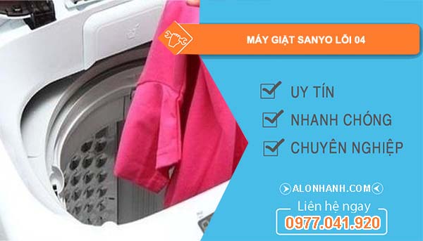 nguyên nhân máy giặt sanyo lỗi 04