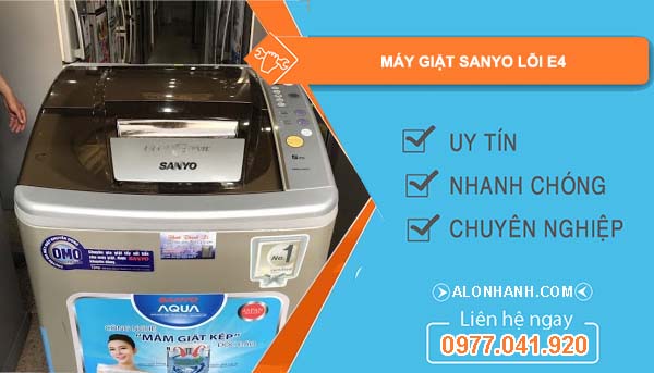 nguyên nhân máy giặt sanyo lỗi e4