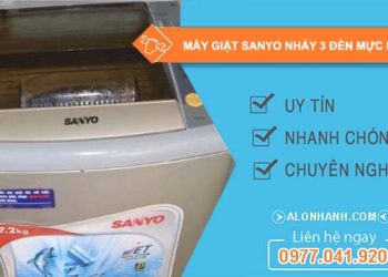 nguyên nhân máy giặt sanyo nháy 3 đèn mực nước