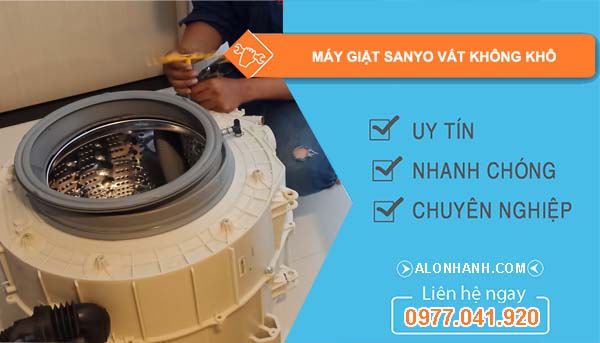 nguyên nhân máy giặt sanyo vắt không khô