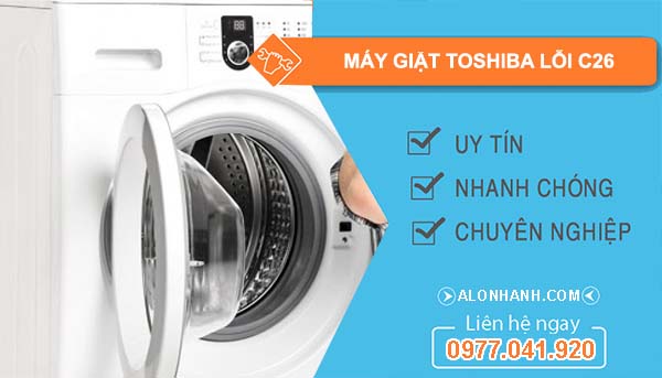 nguyên nhân máy giặt toshiba lỗi c26