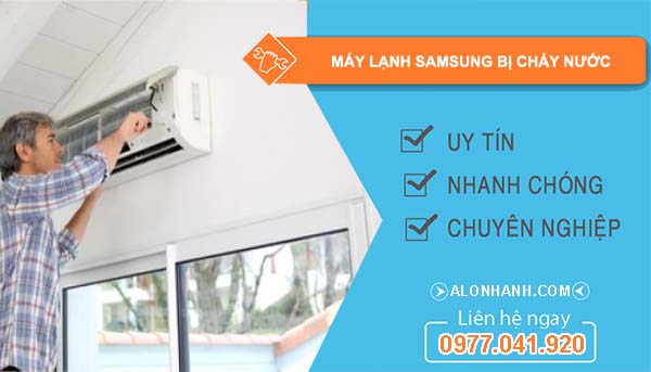 nguyên nhân máy lạnh samsung bị chảy nước