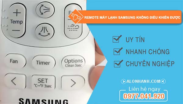 nguyên nhân remote máy lạnh samsung không điều khiển được