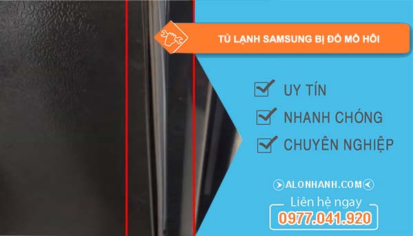 nguyên nhân tủ lạnh samsung bị đổ mồ hôi