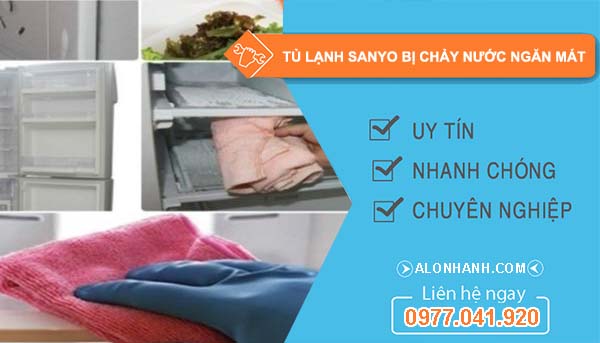 nguyên nhân tủ lạnh sanyo bị chảy nước ngăn mát