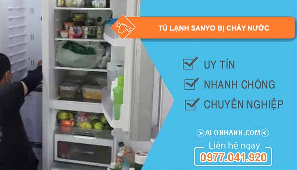 nguyên nhân tủ lạnh sanyo bị chảy nước 