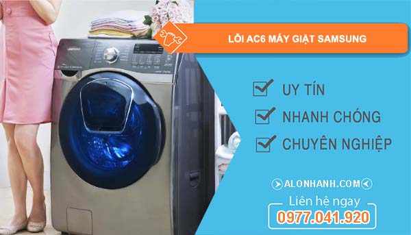 sửa lỗi ac6 máy giặt samsung