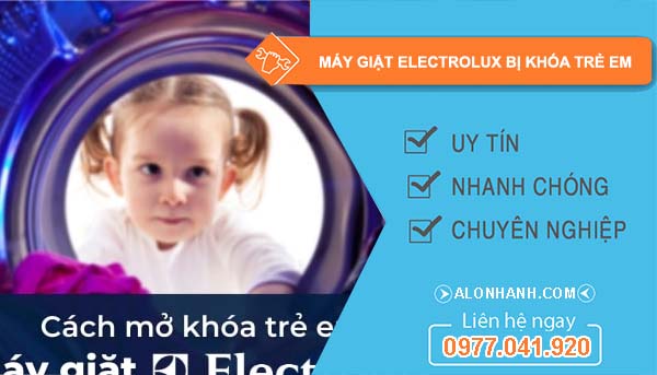 sửa máy giặt electrolux bị khóa trẻ em