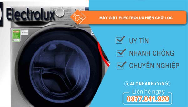 sửa máy giặt electrolux hiện chữ loc