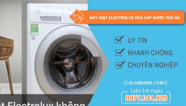 sửa máy giặt electrolux vừa cấp nước vừa xả