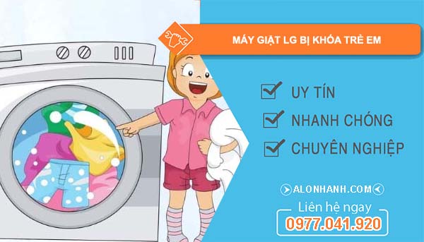 sửa máy giặt lg bị khóa trẻ em