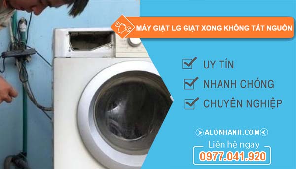 sửa máy giặt lg giặt xong không tắt nguồn