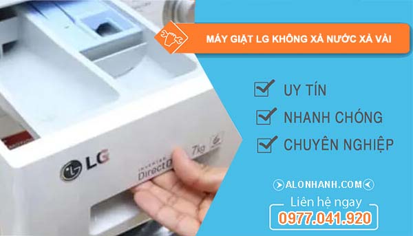 sửa máy giặt lg không xả nước xả vải