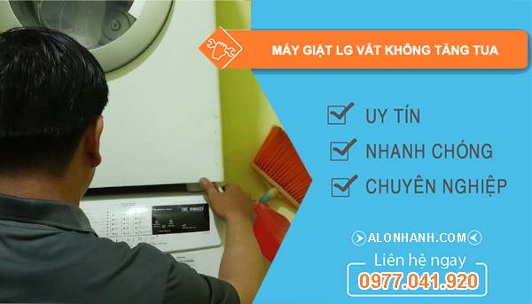 sửa máy giặt lg vắt không tăng tua