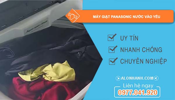 sửa máy giặt panasonic nước vào yếu
