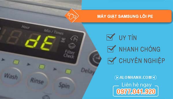 sửa máy giặt samsung lỗi pe