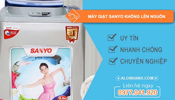 sửa máy giặt sanyo không lên nguồn