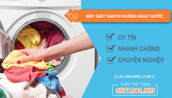 sửa máy giặt sanyo không ngắt nước