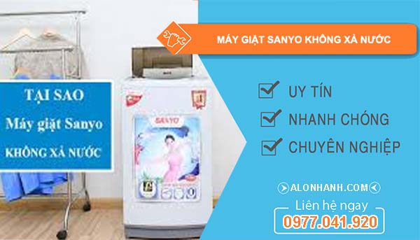 sửa máy giặt sanyo không xả nước