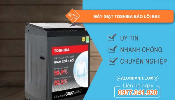 sửa máy giặt toshiba báo lỗi eb3