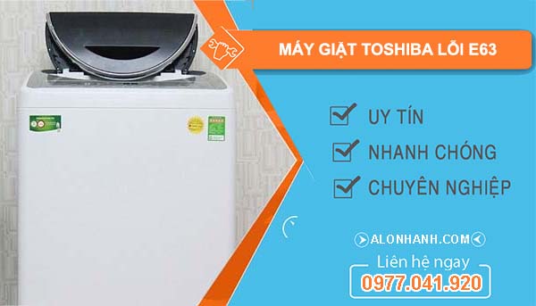 sửa máy giặt toshiba lỗi e63