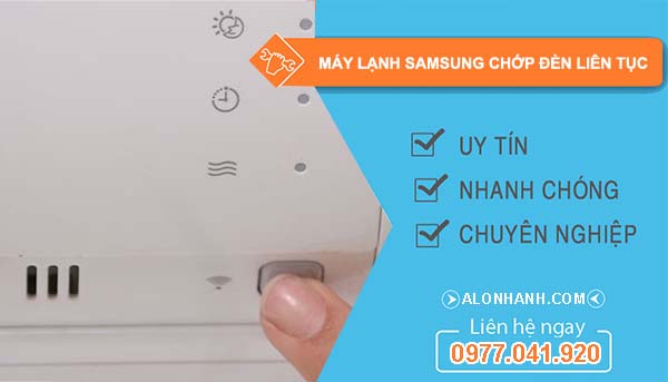 sửa máy lạnh samsung chớp đèn liên tục