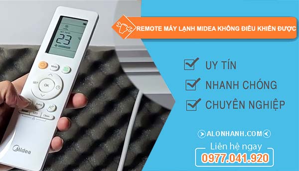 sửa remote máy lạnh midea không điều khiển được