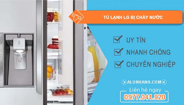 sửa tủ lạnh lg bị chảy nước