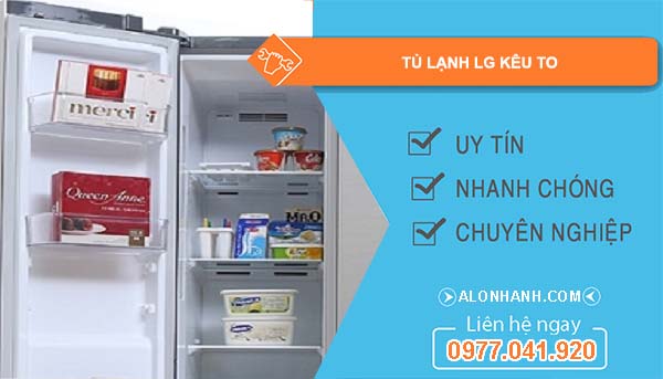 sửa tủ lạnh lg kêu to