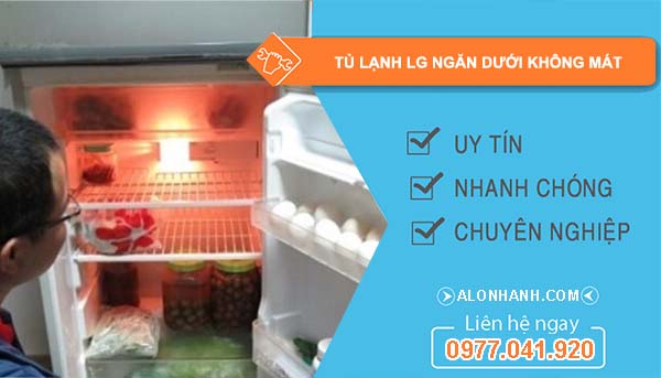 sửa tủ lạnh lg ngăn dưới không mát
