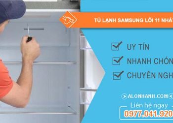 sửa tủ lạnh samsung lỗi 11 nháy