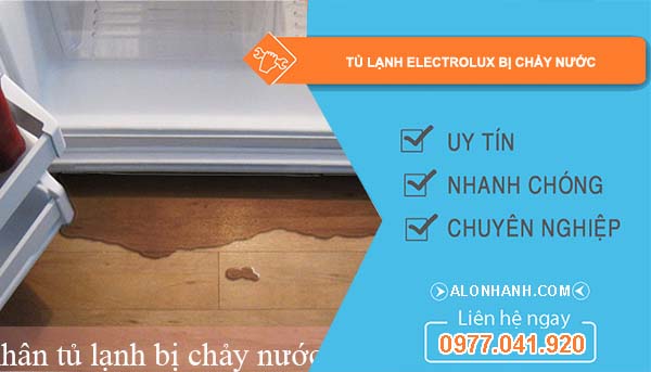tủ lạnh electrolux bị chảy nước