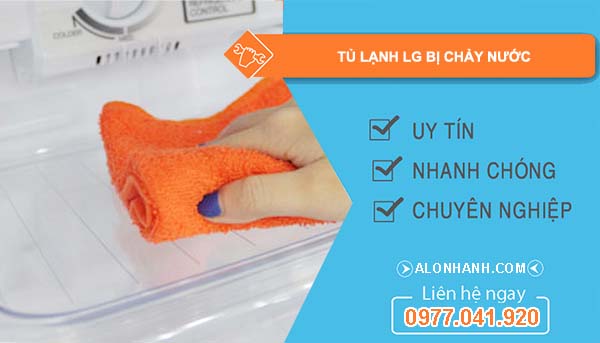 tủ lạnh lg bị chảy nước