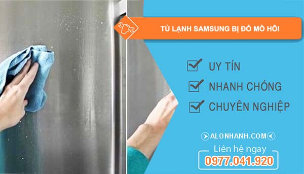 tủ lạnh samsung bị đổ mồ hôi